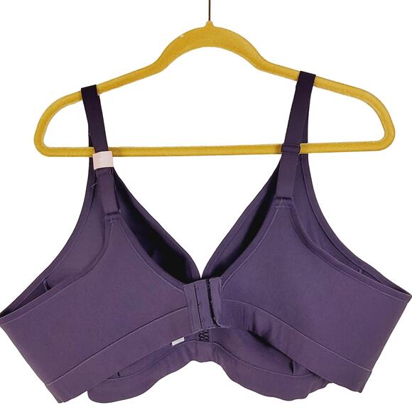 New Cacique purple unlined full coverage no wire bra size 52C - Picture 2 of 7